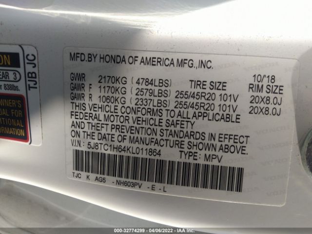 Photo 8 VIN: 5J8TC1H64KL011864 - ACURA RDX 