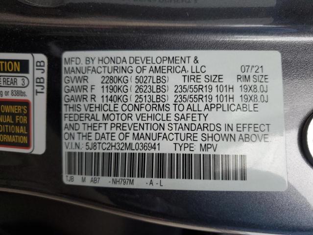 Photo 12 VIN: 5J8TC2H32ML036941 - ACURA RDX 