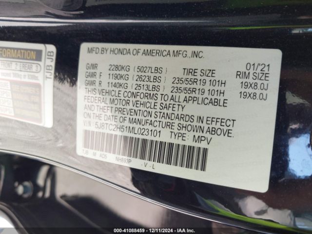 Photo 8 VIN: 5J8TC2H51ML023101 - ACURA RDX 