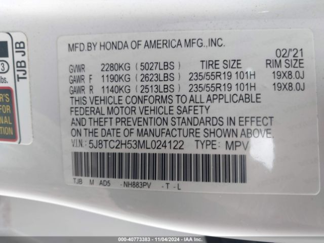 Photo 8 VIN: 5J8TC2H53ML024122 - ACURA RDX 