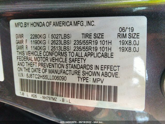 Photo 8 VIN: 5J8TC2H55LL006090 - ACURA RDX 