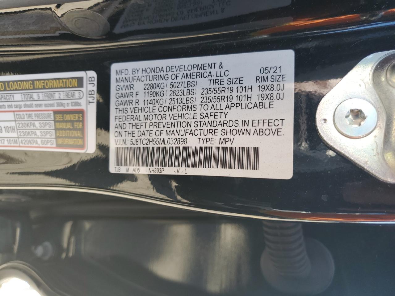 Photo 11 VIN: 5J8TC2H55ML032898 - ACURA RDX 