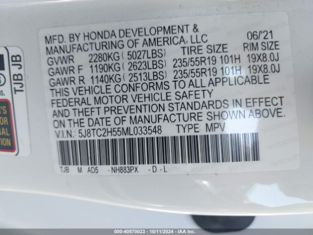 Photo 8 VIN: 5J8TC2H55ML033548 - ACURA RDX 