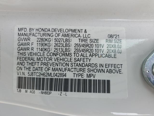 Photo 11 VIN: 5J8TC2H62ML042894 - ACURA RDX 