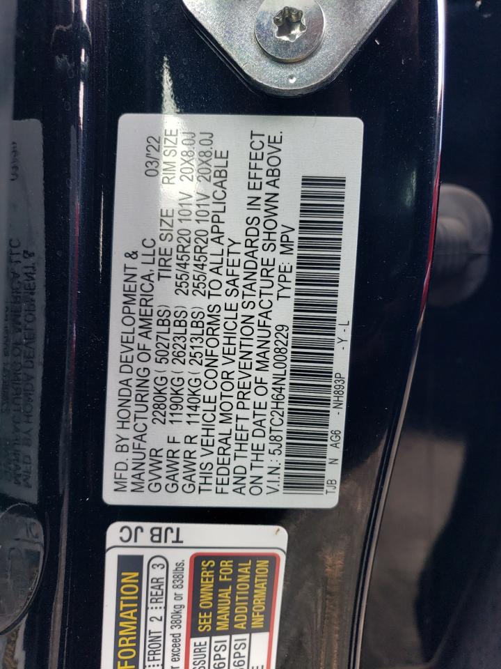 Photo 11 VIN: 5J8TC2H64NL008229 - ACURA RDX 