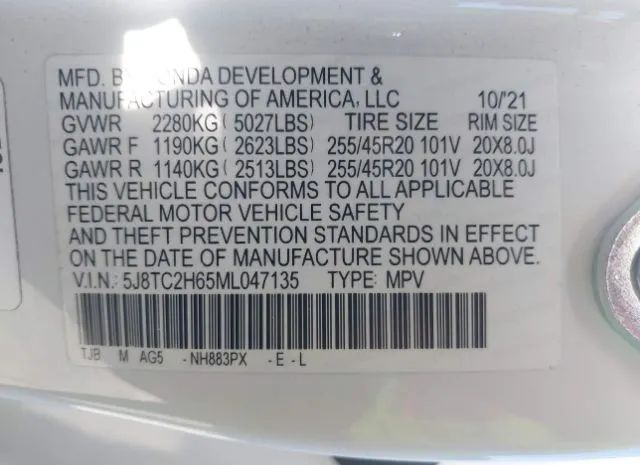 Photo 8 VIN: 5J8TC2H65ML047135 - ACURA RDX 