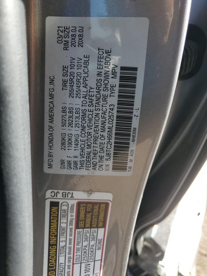 Photo 12 VIN: 5J8TC2H66ML025743 - ACURA RDX 