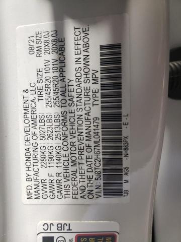 Photo 12 VIN: 5J8TC2H67ML041479 - ACURA RDX 