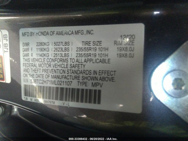 Photo 8 VIN: 5J8TC2H71ML021107 - ACURA RDX 