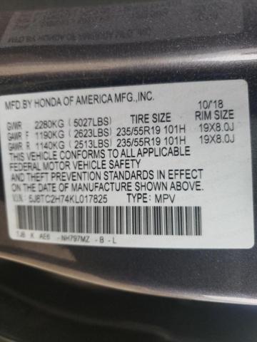 Photo 9 VIN: 5J8TC2H74KL017825 - ACURA RDX ADVANC 