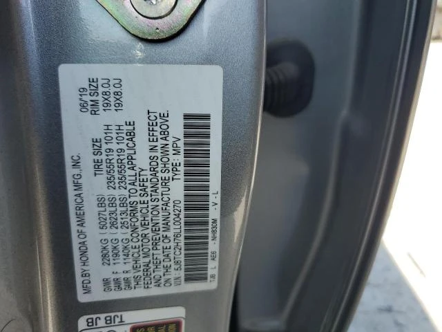 Photo 12 VIN: 5J8TC2H76LL004270 - ACURA RDX ADVANC 