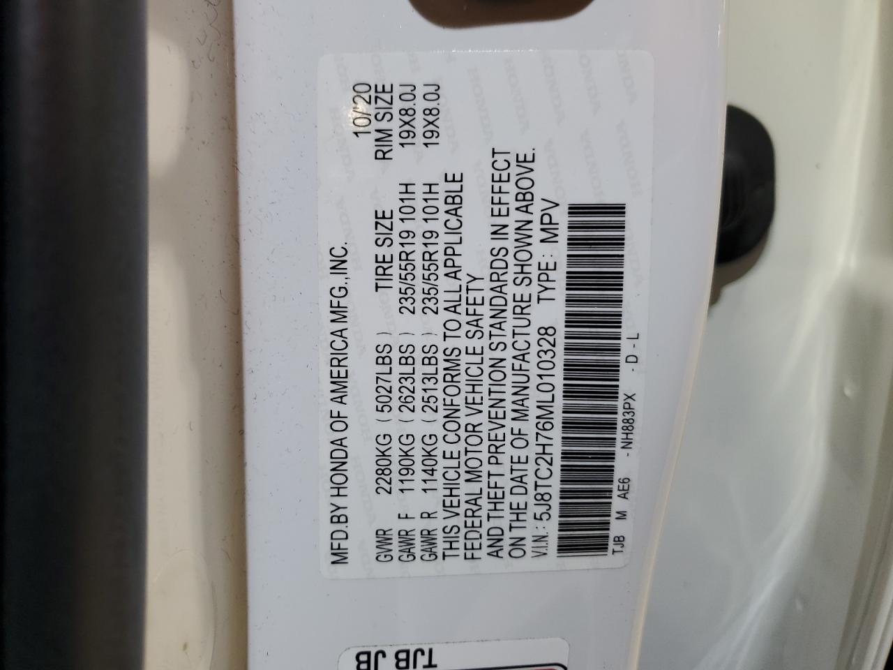 Photo 13 VIN: 5J8TC2H76ML010328 - ACURA RDX 