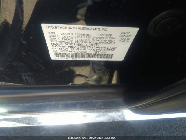 Photo 8 VIN: 5J8YD3H31JL000128 - ACURA MDX 