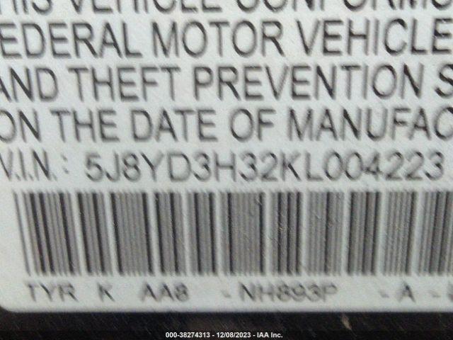 Photo 8 VIN: 5J8YD3H32KL004223 - ACURA MDX 