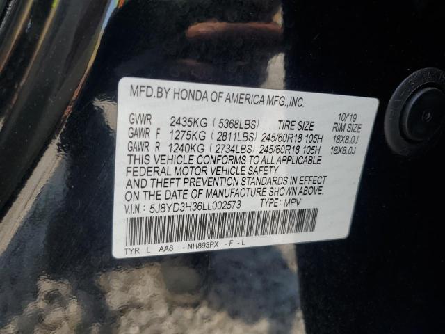 Photo 12 VIN: 5J8YD3H36LL002573 - ACURA MDX 