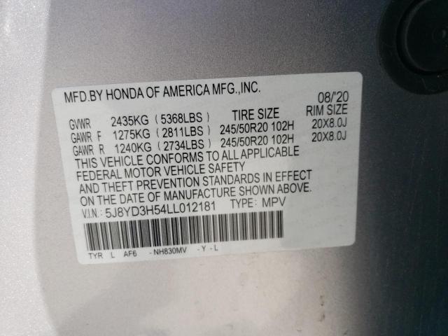 Photo 13 VIN: 5J8YD3H54LL012181 - ACURA MDX 