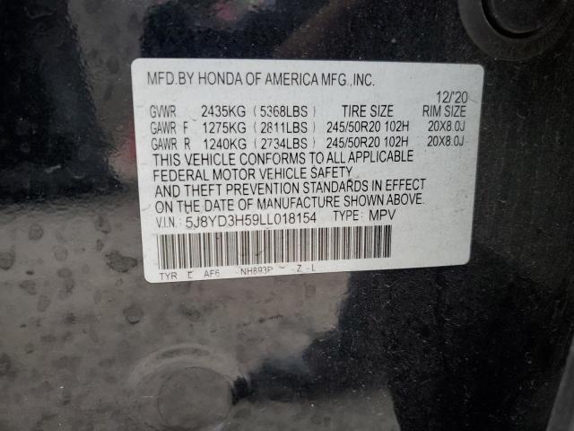 Photo 12 VIN: 5J8YD3H59LL018154 - ACURA MDX TECHNO 