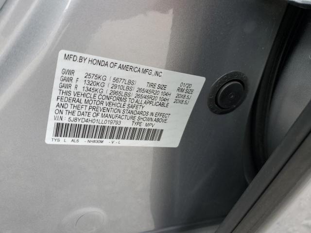 Photo 11 VIN: 5J8YD4H01LL019793 - ACURA MDX 