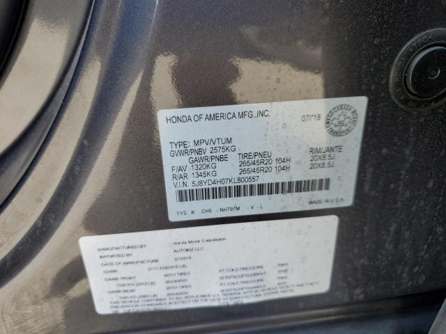 Photo 12 VIN: 5J8YD4H07KL800557 - ACURA MDX A-SPEC 