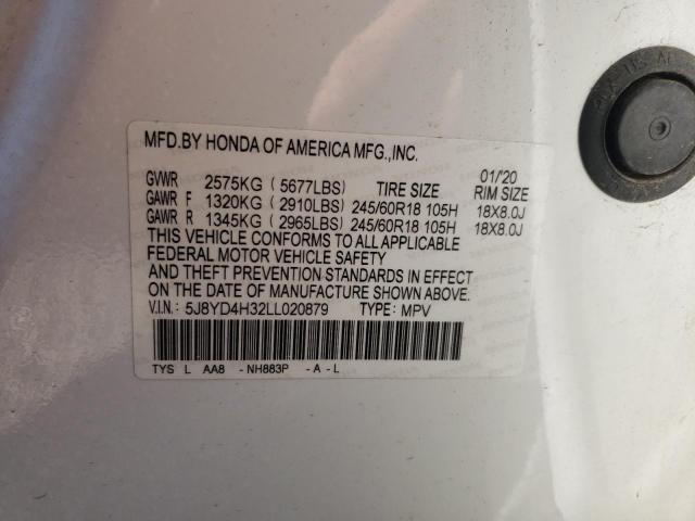 Photo 9 VIN: 5J8YD4H32LL020879 - ACURA MDX 