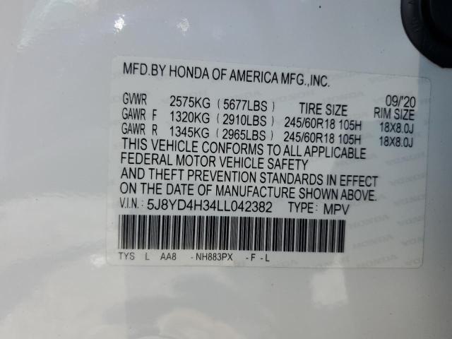 Photo 12 VIN: 5J8YD4H34LL042382 - ACURA MDX 