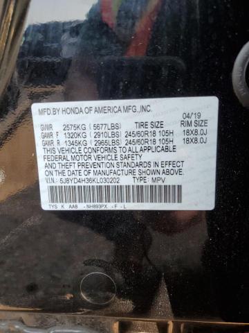 Photo 12 VIN: 5J8YD4H36KL030202 - ACURA MDX 