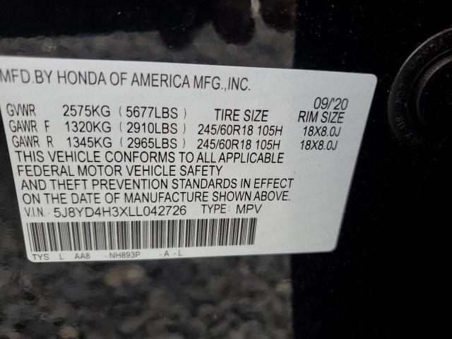 Photo 13 VIN: 5J8YD4H3XLL042726 - ACURA MDX 