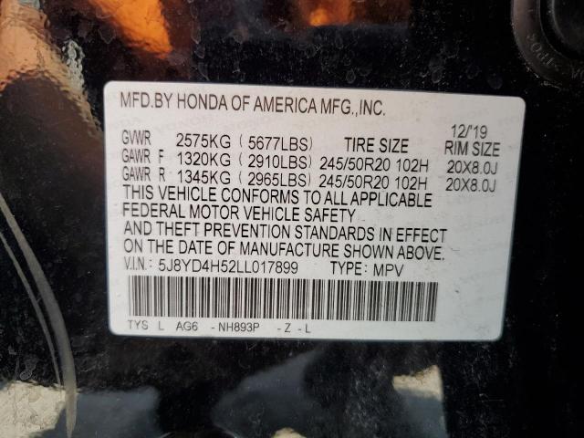 Photo 12 VIN: 5J8YD4H52LL017899 - ACURA MDX 