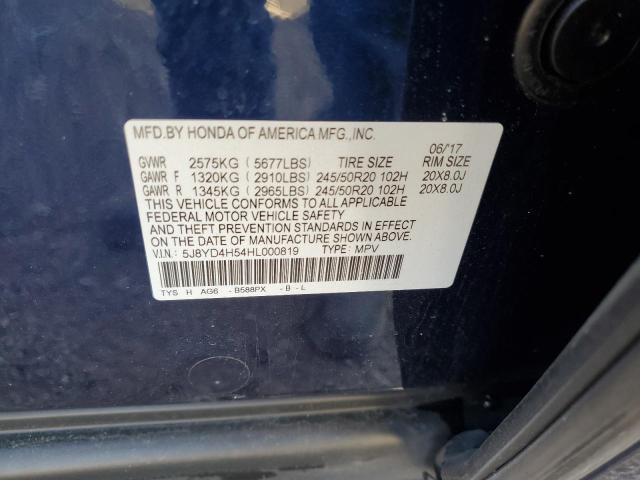 Photo 13 VIN: 5J8YD4H54HL000819 - ACURA MDX TECHNO 