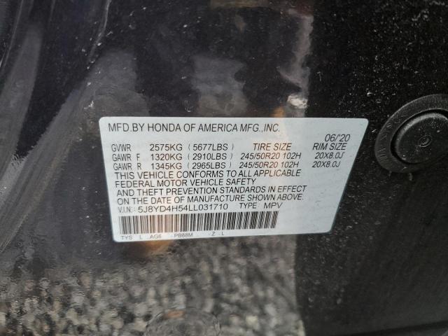 Photo 12 VIN: 5J8YD4H54LL031710 - ACURA MDX TECHNO 