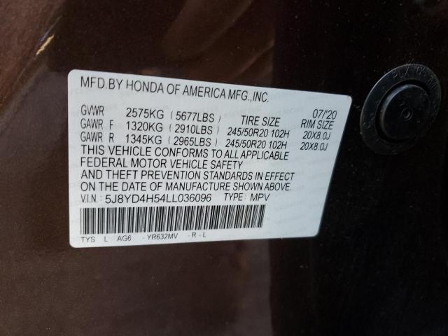 Photo 11 VIN: 5J8YD4H54LL036096 - ACURA MDX 