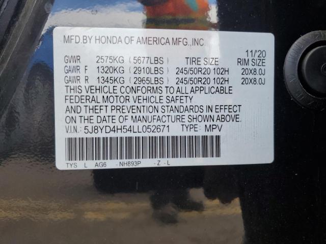 Photo 11 VIN: 5J8YD4H54LL052671 - ACURA MDX 