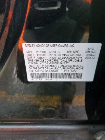 Photo 13 VIN: 5J8YD4H58JL025499 - ACURA MDX TECHNO 