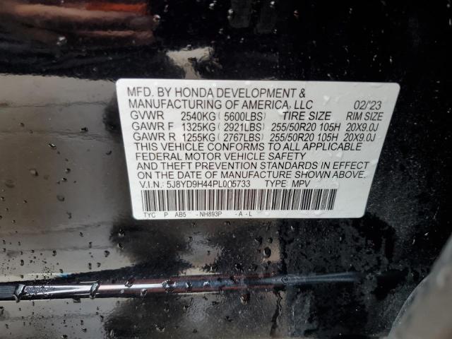 Photo 13 VIN: 5J8YD9H44PL005733 - ACURA MDX TECHNO 