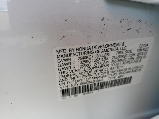 Photo 13 VIN: 5J8YD9H4XRL006548 - ACURA MDX TECHNO 