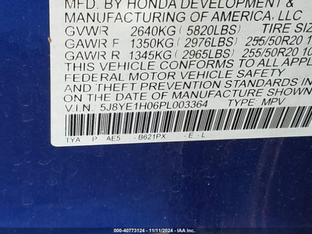 Photo 8 VIN: 5J8YE1H06PL003364 - ACURA MDX 