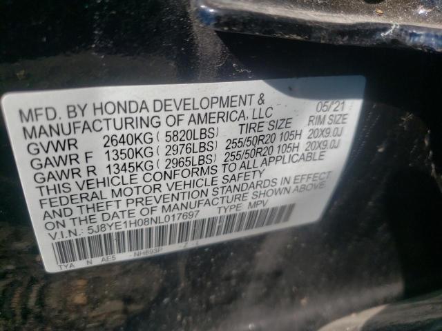 Photo 9 VIN: 5J8YE1H08NL017697 - ACURA MDX A-SPEC 