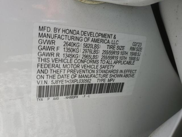 Photo 12 VIN: 5J8YE1H3XPL030562 - ACURA MDX 