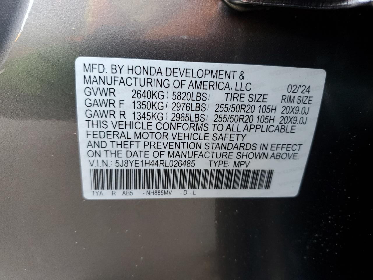 Photo 12 VIN: 5J8YE1H44RL026485 - ACURA MDX 