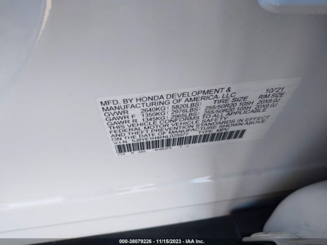 Photo 8 VIN: 5J8YE1H46NL025977 - ACURA MDX 