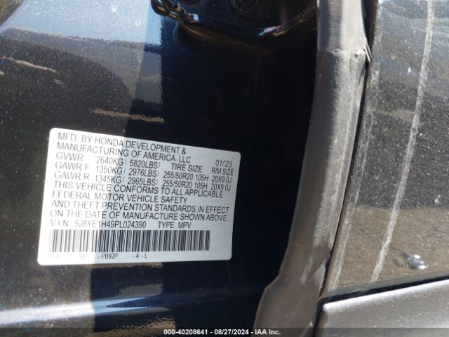 Photo 8 VIN: 5J8YE1H49PL024390 - ACURA MDX 