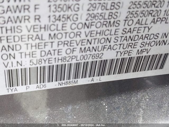 Photo 8 VIN: 5J8YE1H82PL007692 - ACURA MDX 