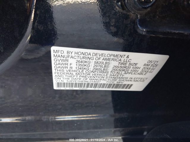 Photo 8 VIN: 5J8YE1H83NL014647 - ACURA MDX 