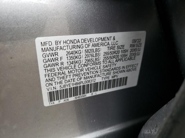 Photo 11 VIN: 5J8YE1H84PL008312 - ACURA MDX ADVANC 