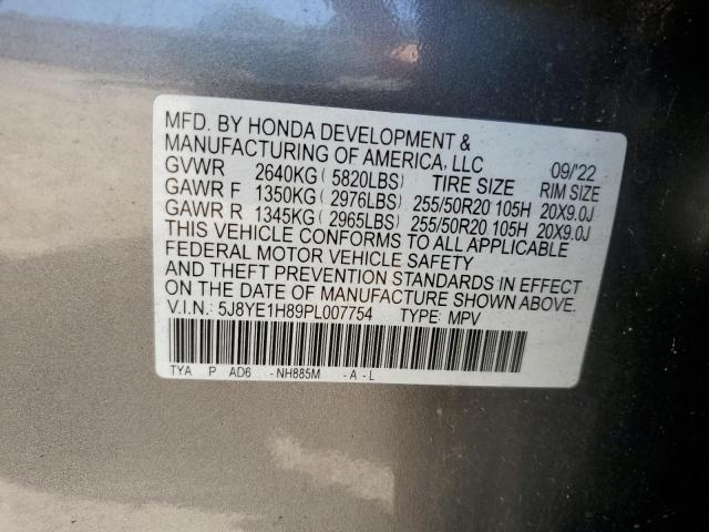 Photo 12 VIN: 5J8YE1H89PL007754 - ACURA MDX ADVANC 