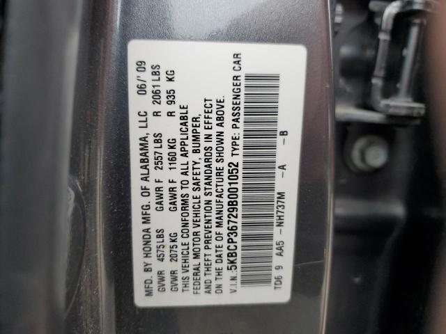 Photo 12 VIN: 5KBCP36729B001052 - HONDA ACCORD EX 