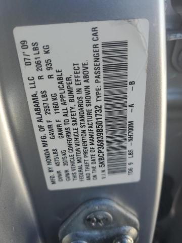 Photo 12 VIN: 5KBCP36839B501732 - HONDA ACCORD EXL 