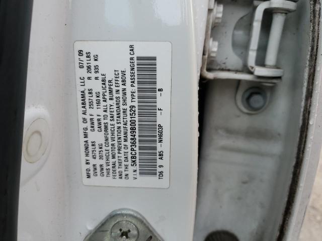 Photo 11 VIN: 5KBCP36849B001529 - HONDA ACCORD 