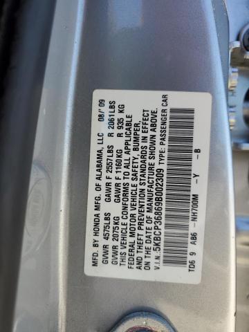 Photo 12 VIN: 5KBCP36869B002309 - HONDA ACCORD 