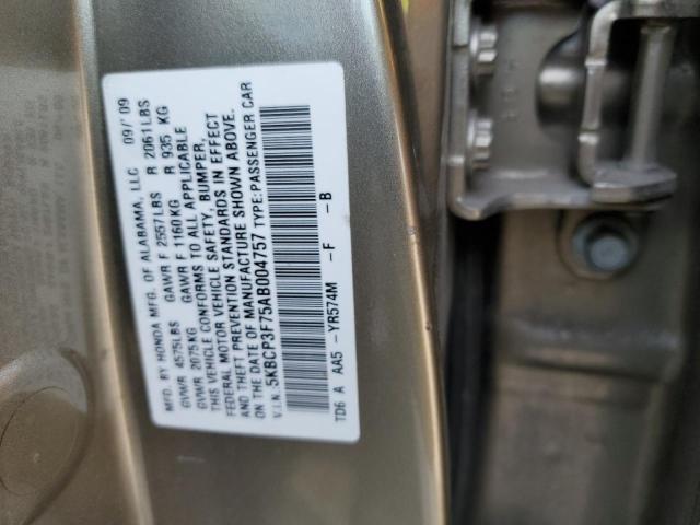 Photo 11 VIN: 5KBCP3F75AB004757 - HONDA ACCORD 